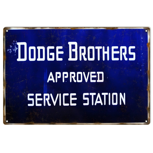 Dodge Brothers Approved Service Station Metal Sign - 12" x 18"