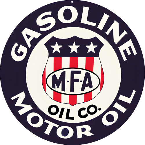 MFA Motor Oil Metal Sign - 14" Round