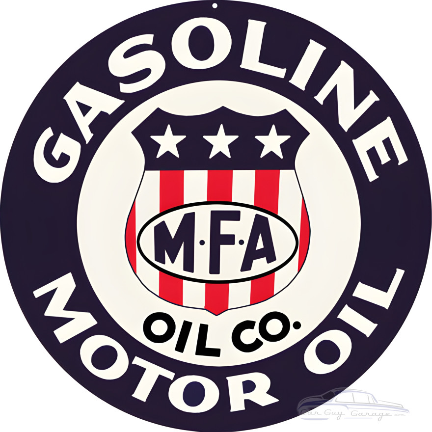 MFA Motor Oil Metal Sign - 14" Round MFA Motor Oil Metal Sign - 14" Round