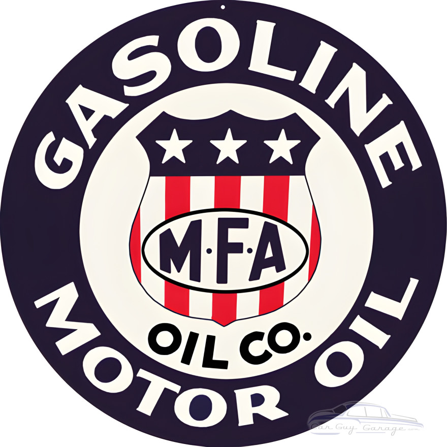 MFA Motor Oil Metal Sign - 18" Round MFA Motor Oil Metal Sign - 18" Round