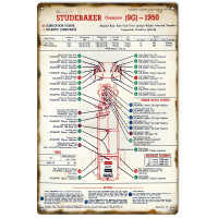 Studebaker Champion 9G-1950 Metal Sign - 12" x 18"