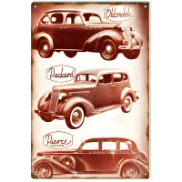 Oldsmobile Packard Pierce Automobile Metal Sign - 12" x 18"