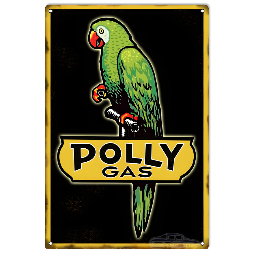 Polly Gasoline Metal Sign - 12" x 18" Polly Gasoline Metal Sign - 12" x 18"