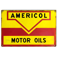 Americol Motor Oils Metal Sign - 12" x 18"