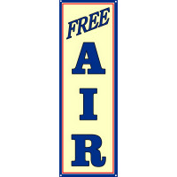 Free Air Metal Sign - 8" x 24"