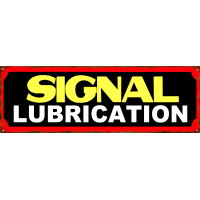 Signal Lubrication Metal Sign - 8" x 24"