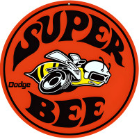 Dodge Super Bee Metal Sign - 18" Round