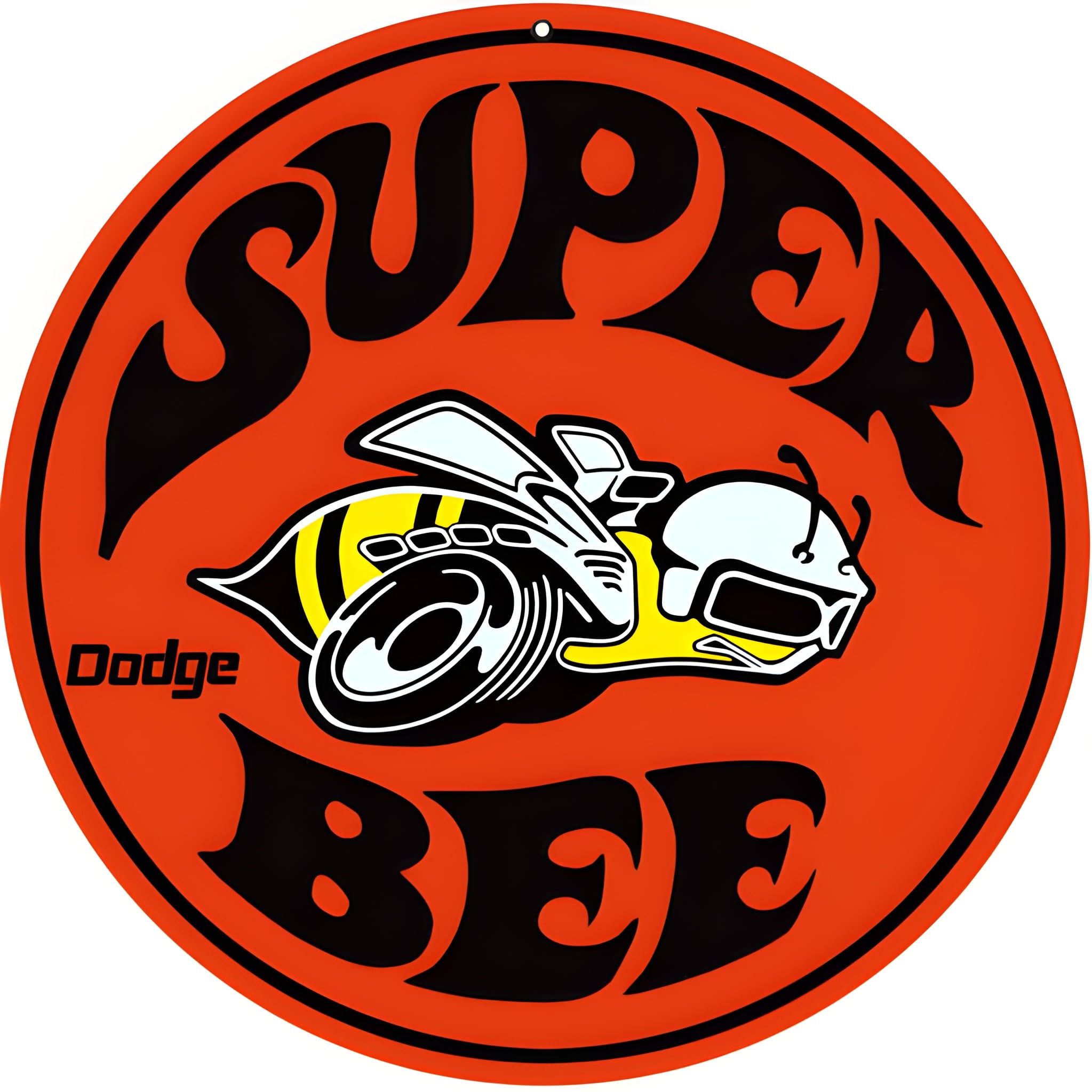 Dodge Super Bee Metal Sign - 18 Inch Round