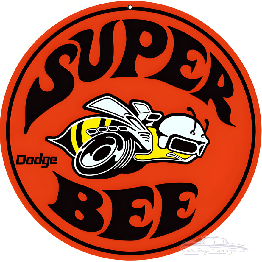 Dodge Super Bee Metal Sign - 18" Round