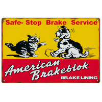 American Brakelok Service Metal Sign - 12" x 18"