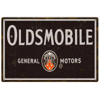 Oldsmobile General Motors Metal Sign - 12" x 18"