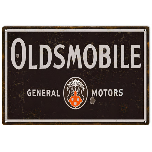 Oldsmobile General Motors Metal Sign - 12" x 18"