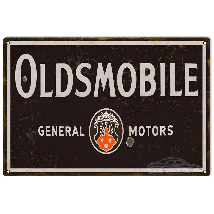 Oldsmobile General Motors Metal Sign - 12" x 18" Oldsmobile General Motors Metal Sign - 12" x 18"