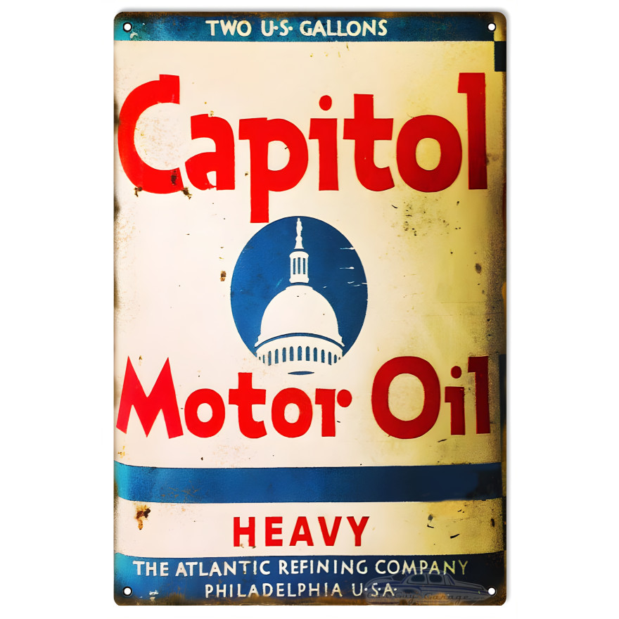 Capitol Motor Oil Metal Sign - 12" x 18" Capitol Motor Oil Metal Sign - 12" x 18"
