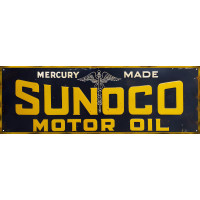 Sunoco Motor Oils Metal Sign - 6" x 18"