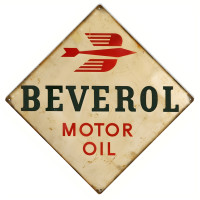 Beverol Motor Oils Metal Sign - 16" x 16"