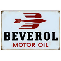 Beverol Motor Oil Metal Sign - 12" x 18"