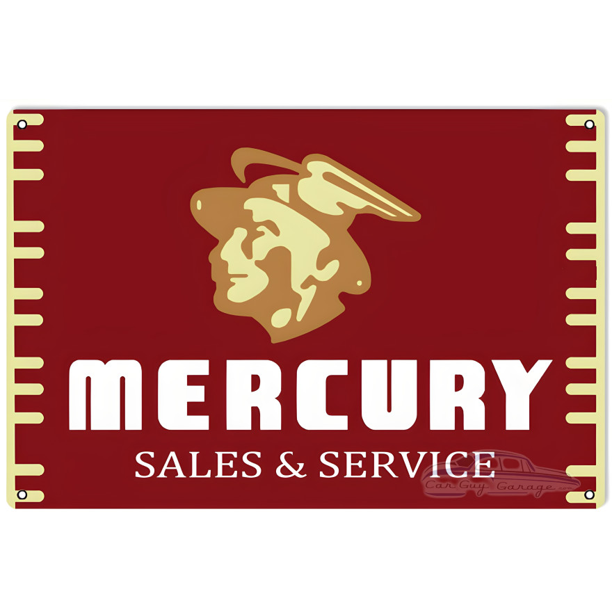 Mercury Sales And Service Metal Sign - 16" x 24" Mercury Sales And Service Metal Sign - 16" x 24"