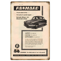Panhard Classic Car Metal Sign - 12" x 18"