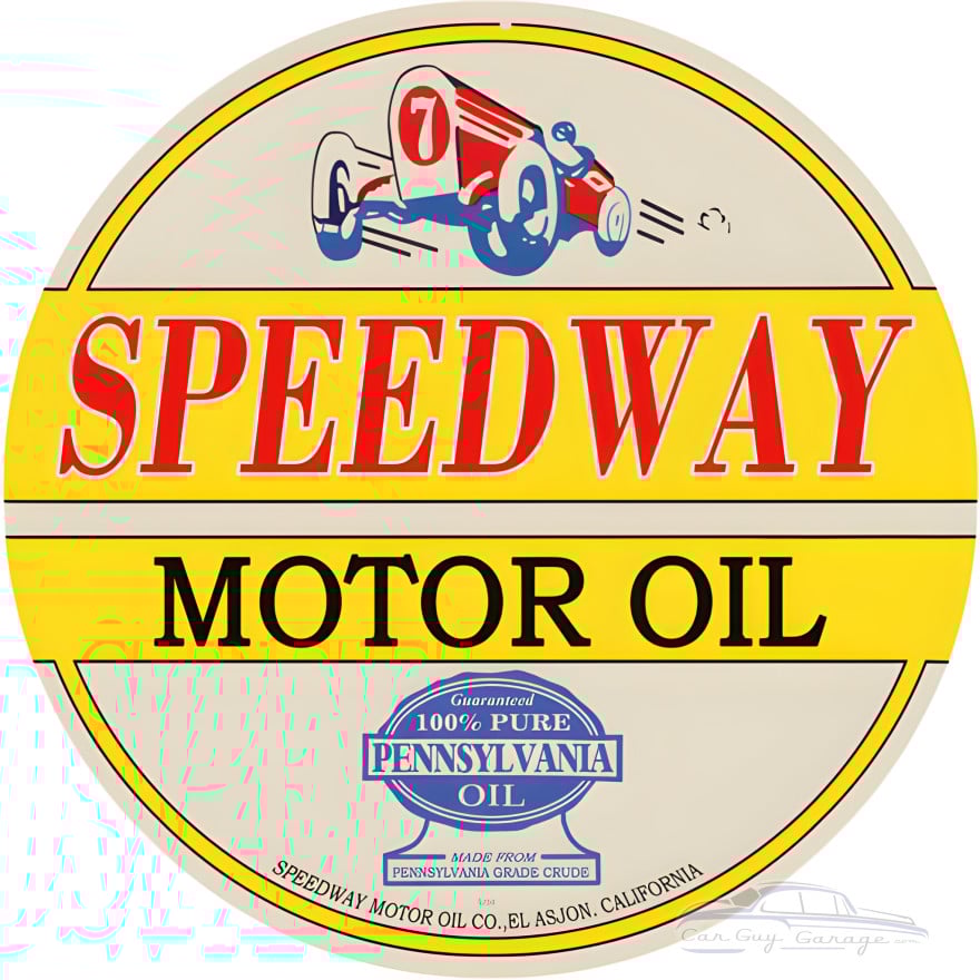 Speedway Motor Oil Metal Sign - 18" Round Speedway Motor Oil Metal Sign - 18" Round