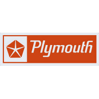 Plymouth Metal Sign - 8" x 24"