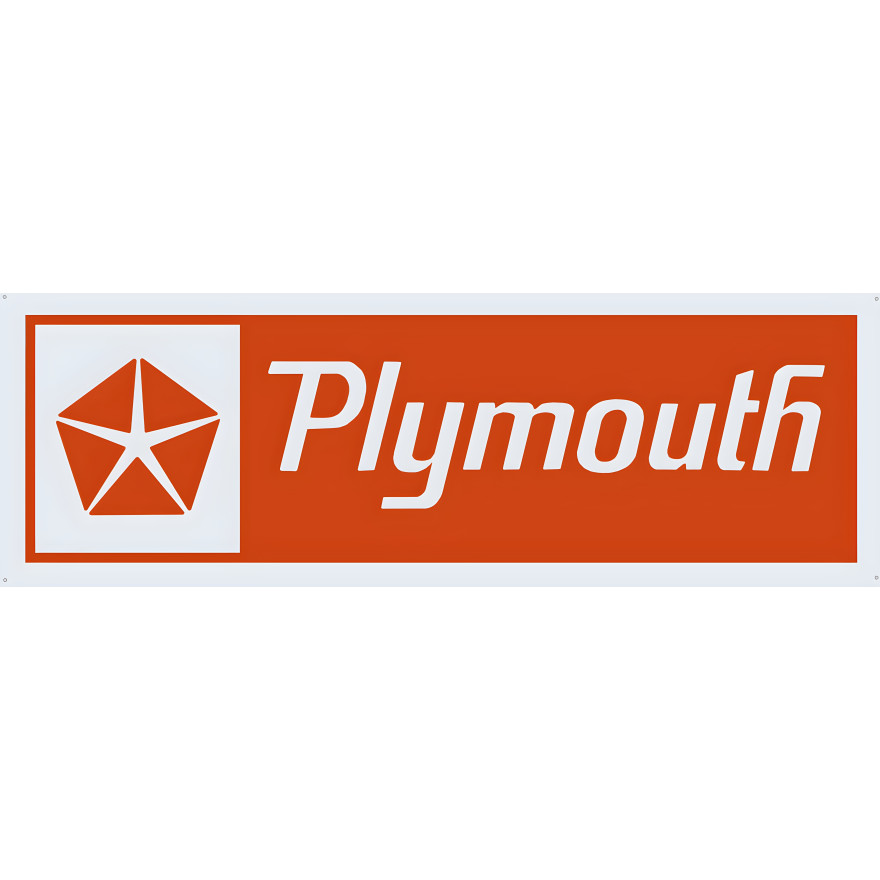 Plymouth Metal Sign - 8" x 24" Plymouth Metal Sign - 8" x 24"