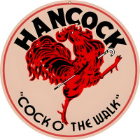 Hancock Cock O The Walk Metal Sign - 18" Round