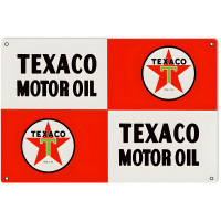 Texaco Motor Oil Metal Sign - 12" x 18"