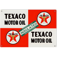 Texaco Motor Oil Metal Sign - 12" x 18"