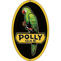 Polly Gas Metal Sign - 11" x 18"