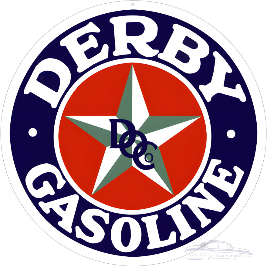 Derby Gasoline Metal Sign - 30" Round Derby Gasoline Metal Sign - 30" Round