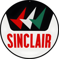 Sinclair Gasoline Metal Sign - 14" Round