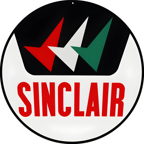 Sinclair Motor Oils Metal Sign - 30" Round