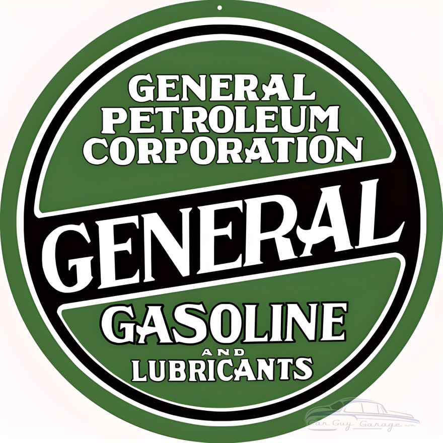 General Gasoline Metal Sign - 24" Round General Gasoline Metal Sign - 24" Round