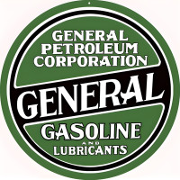 General Gasoline Metal Sign - 30" Round