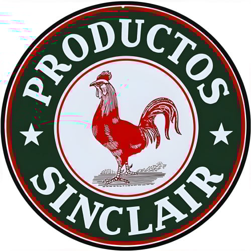 Sinclair Motor Oil Metal Sign - 30" Round