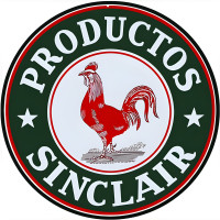Sinclair Motor Oil Metal Sign - 14" Round