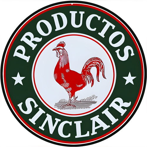 Sinclair Motor Oil Metal Sign - 14" Round