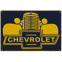 Nostalgic Chevrolet Metal Sign - 12" x 18"