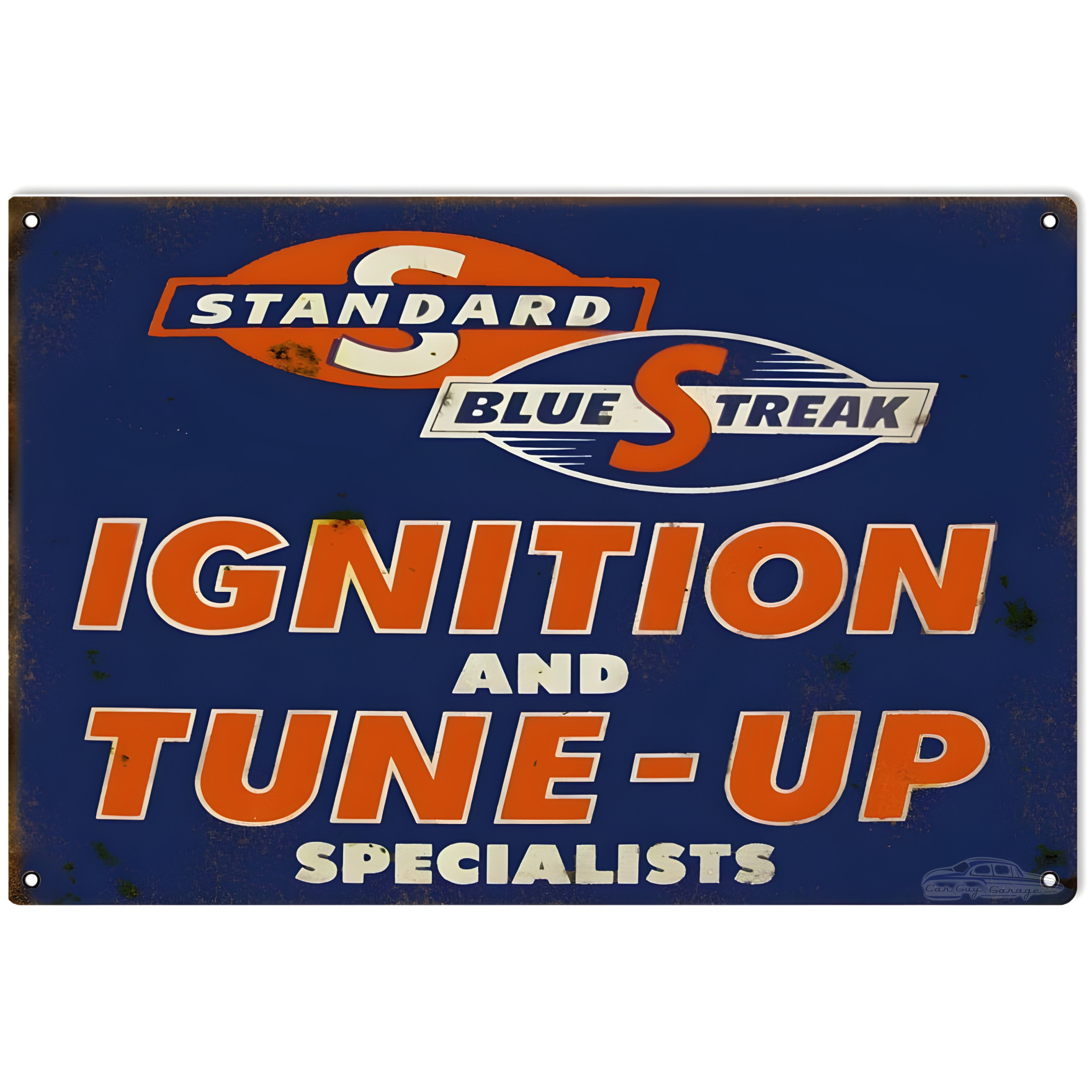 Standard Blue Streak Motor Oil Metal Sign 12" x 18"