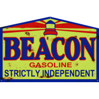 Beacon Independent Gasoline Metal Sign - 16" x 24"