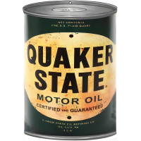 Quaker State Motor Oil Metal Sign - 7.25" x 10.5"