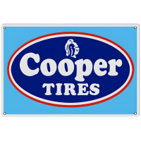 Cooper Tires Metal Sign - 12" x 18"