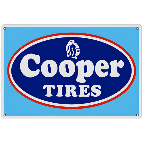 Cooper Tires Metal Sign - 12" x 18"