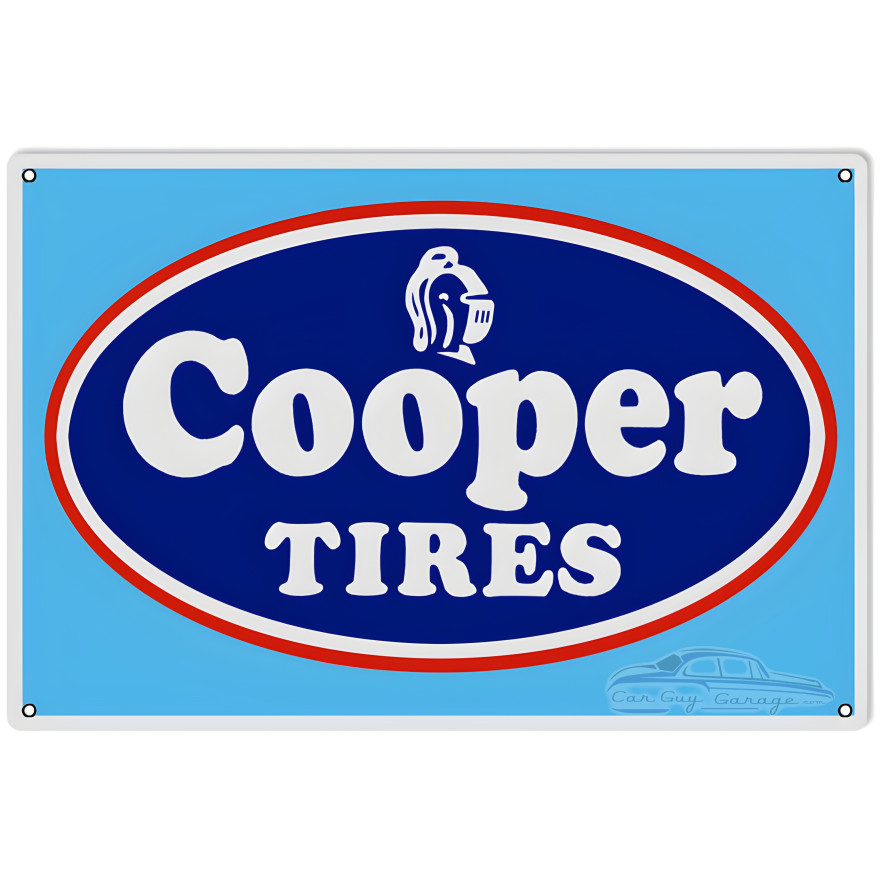 Cooper Tires Metal Sign - 12" x 18" Cooper Tires Metal Sign - 12" x 18"