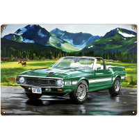 Mustang GT 500 Garage Shop Metal Sign - 12" x 18"