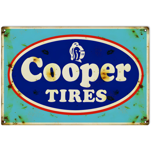 Cooper Tires Metal Sign - 12" x 18"
