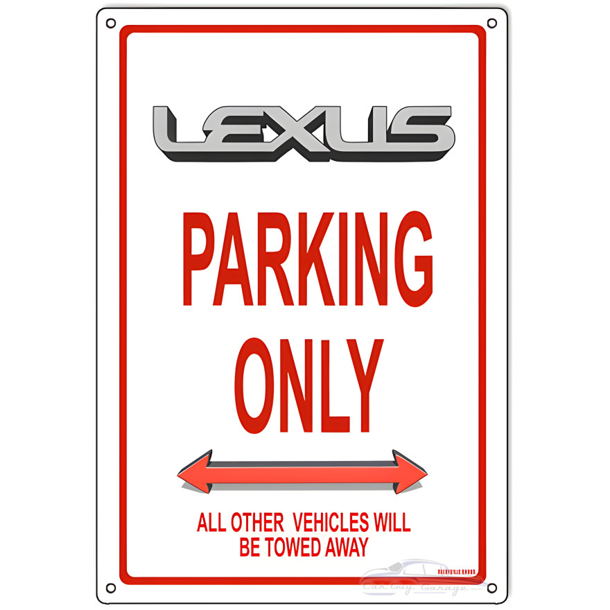Lexus Parking Only Metal Sign - 12" x 18" Lexus Parking Only Metal Sign - 12" x 18"