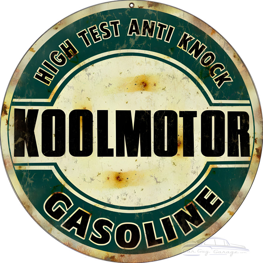Koolmotor Gasoline Metal Sign - 14" Round Koolmotor Gasoline Metal Sign - 14" Round