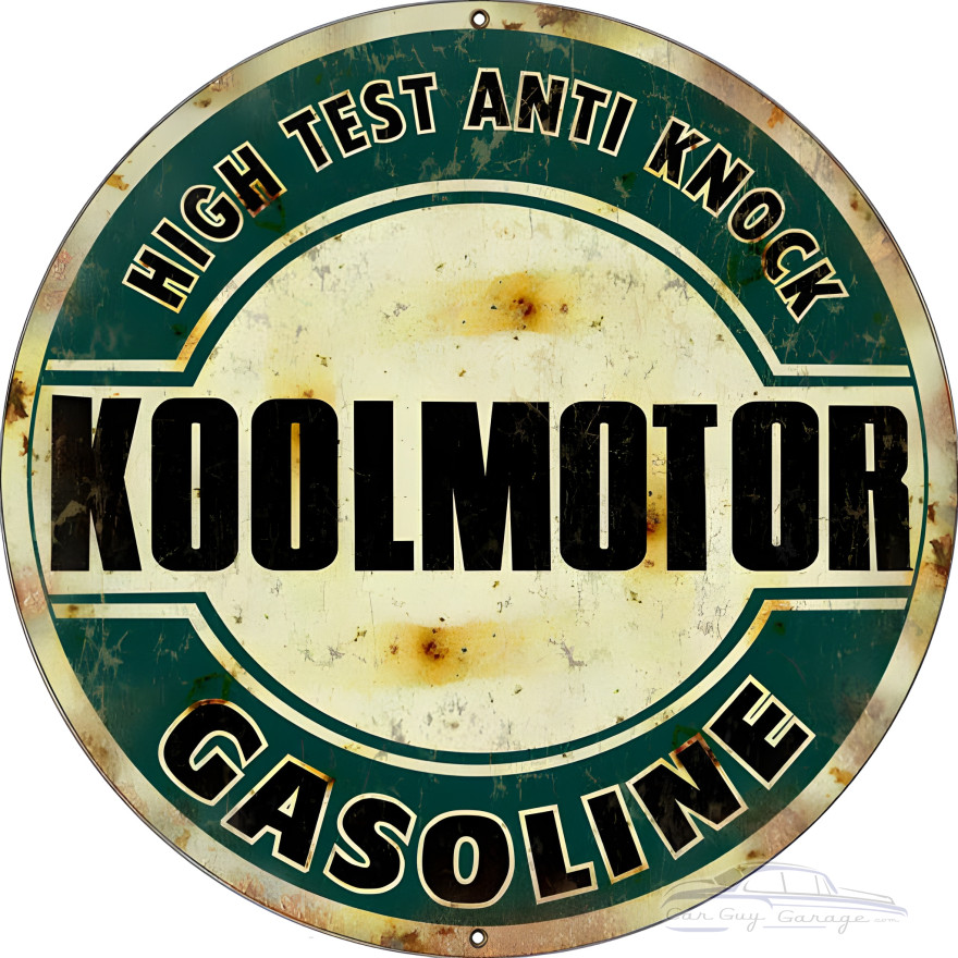 Koolmotor Gasoline Metal Sign - 18" Round Koolmotor Gasoline Metal Sign - 18" Round